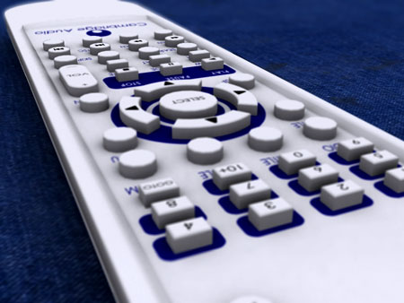 3D render of Cambridge Audio DVD player controller