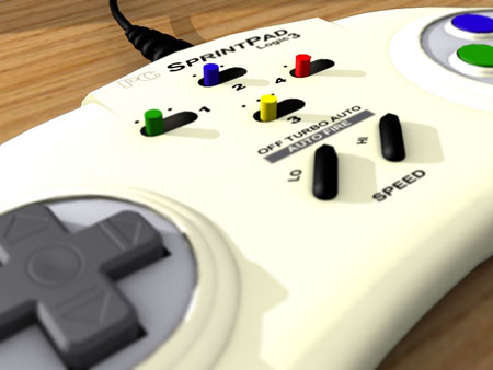 3D render of an old PC Joypad
