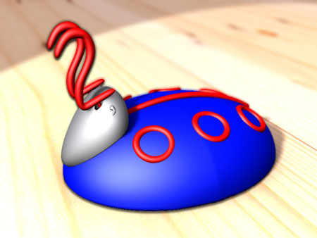 3D render of a millennium bug toy/figure 3D render of a millennium bug toy/figure