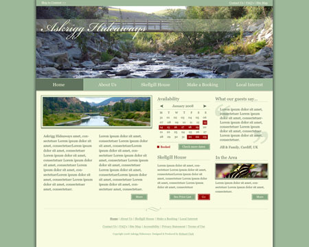 Askrigg Hideaways Website Design Askrigg Hideaways Website Design